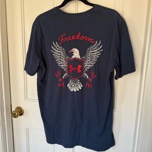 Under Armour Men's Dark Blue Freedom Eagle Tee